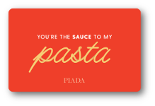 'Youre the sauce to my pasta' over orange background